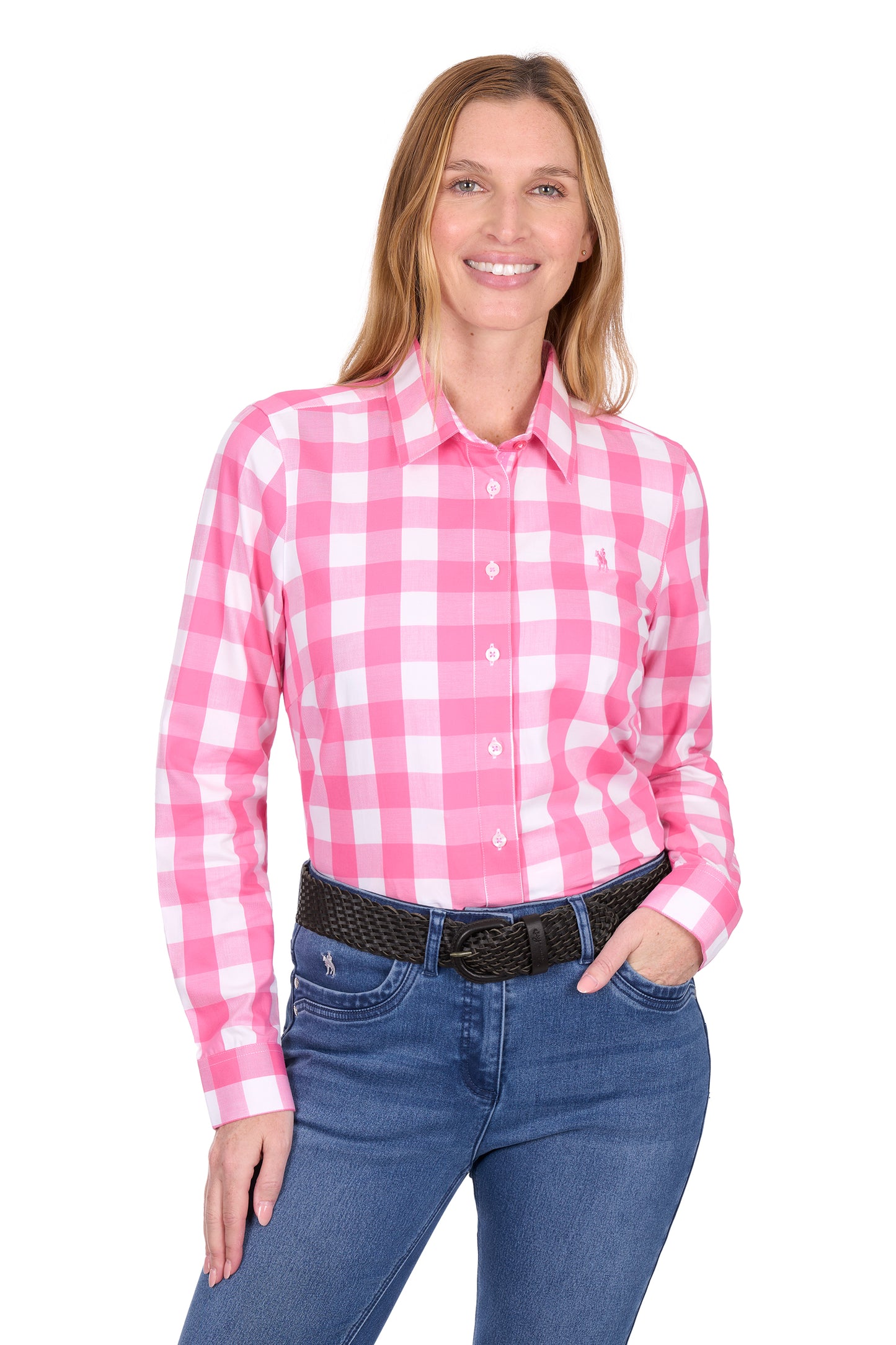 Thomas Cook Women's Tamara Long Sleeve Shirt - Pink/White