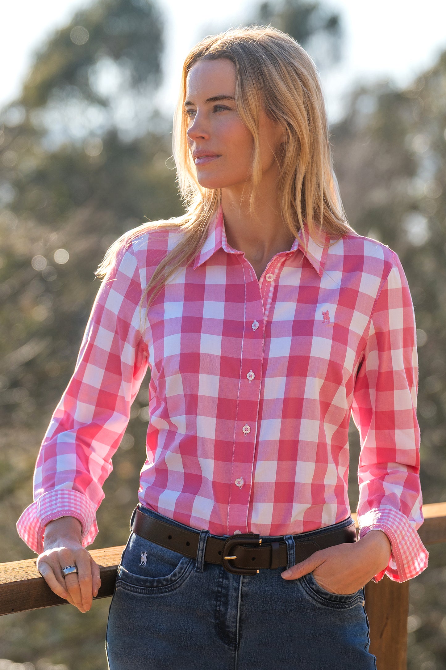 Thomas Cook Women's Tamara Long Sleeve Shirt - Pink/White