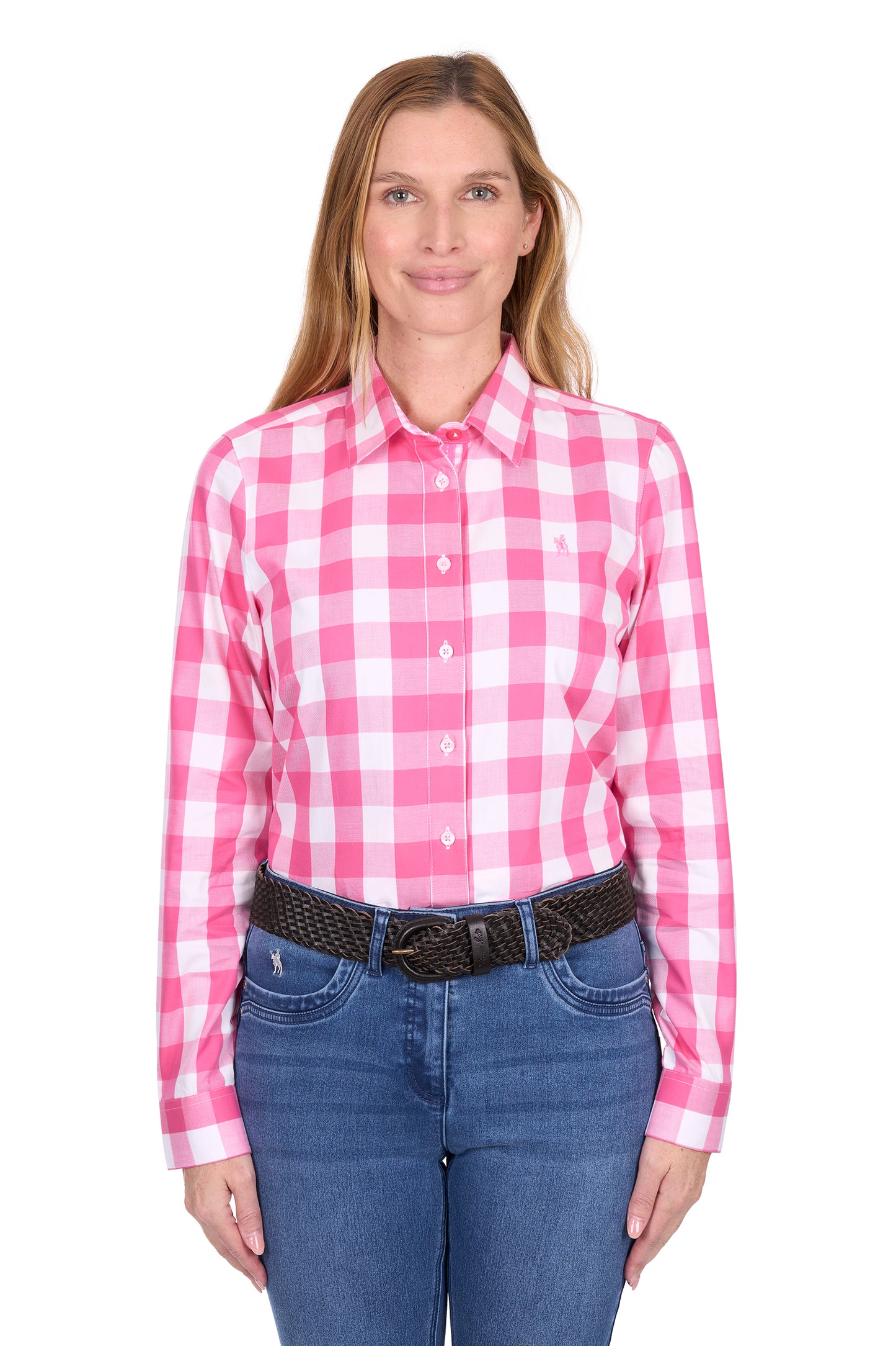 Thomas Cook Women's Tamara Long Sleeve Shirt - Pink/White