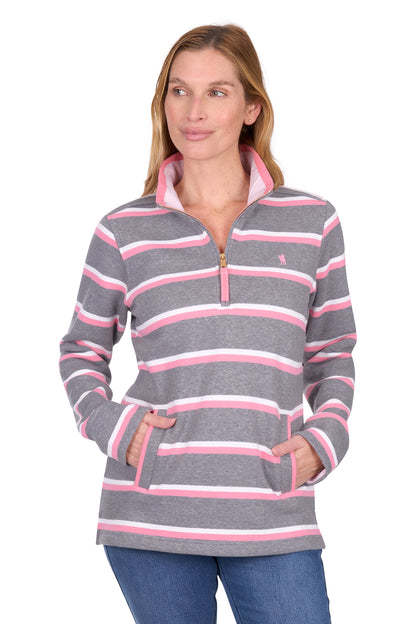Thomas Cook Women's Jane 1/4 Zip Stripe Rugby
