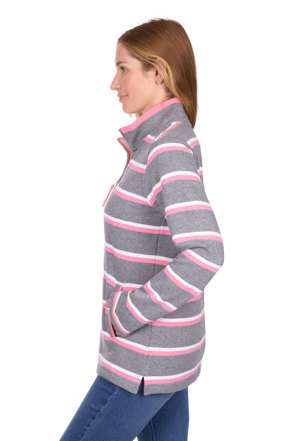 Thomas Cook Women's Jane 1/4 Zip Stripe Rugby