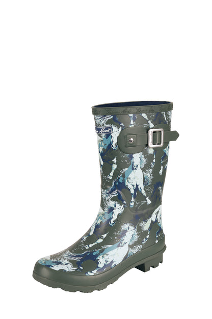 Thomas Cook Women's Launceston Gumboot - Dark Khaki