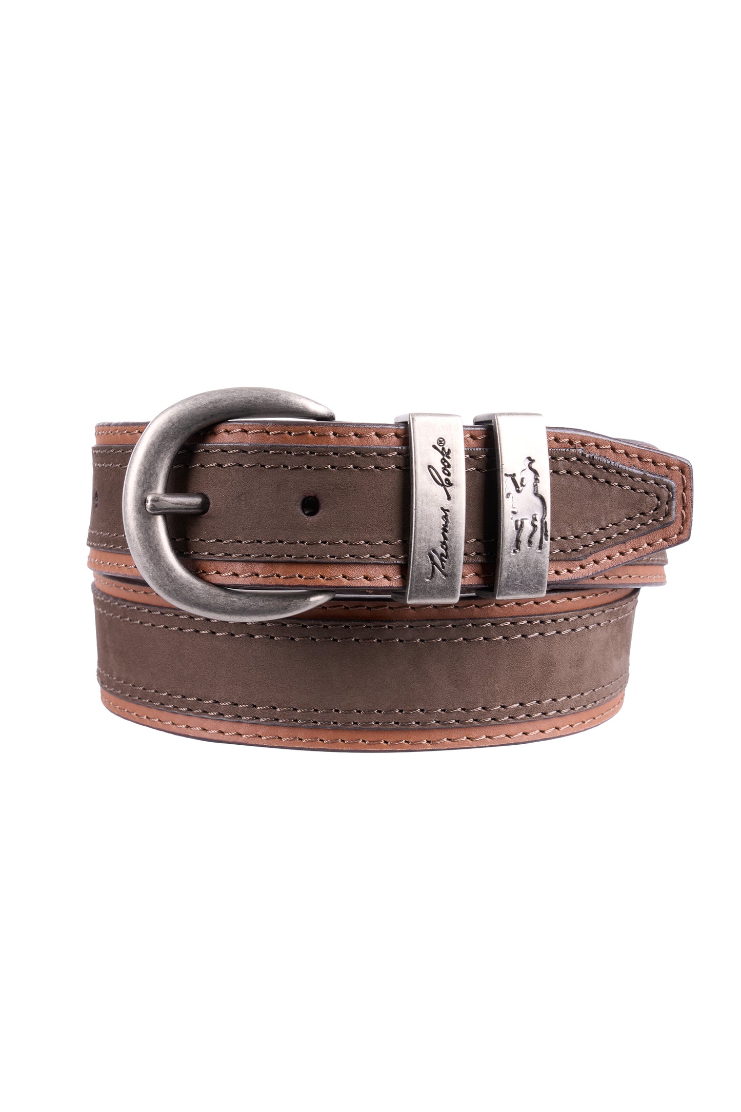 Thomas Cook Stanley Belt - Chocolate/Tan