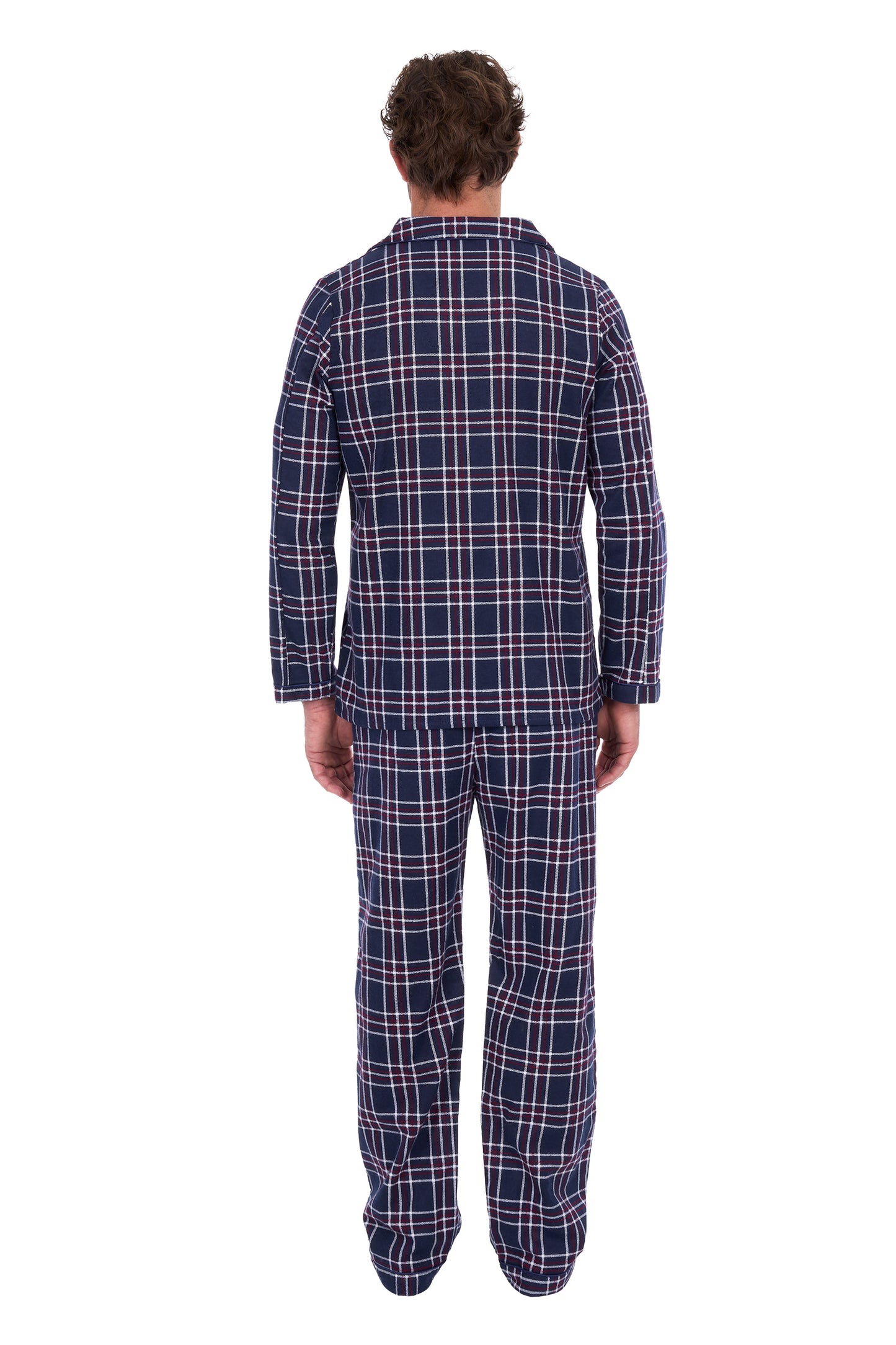 Thomas Cook Men’s Long Sleeve Pyjamas - Navy/White