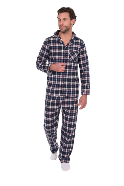 Thomas Cook Men’s Long Sleeve Pyjamas - Navy/Grey