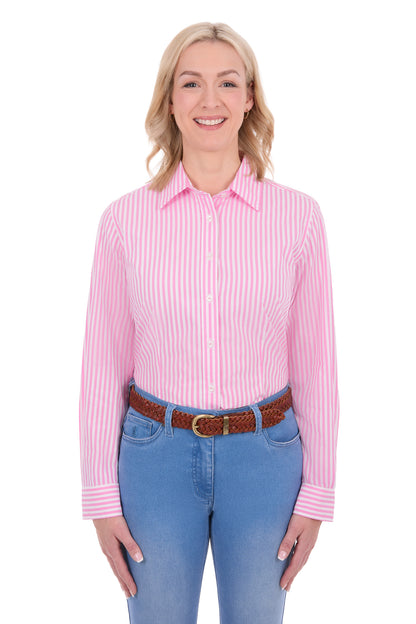 Thomas Cook Women’s Lawson Long Sleeve Shirt - Pink/White