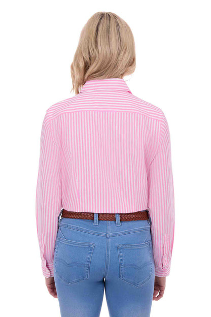 Thomas Cook Women’s Lawson Long Sleeve Shirt - Pink/White