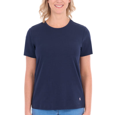 Thomas Cook Women’s Round Neck Classic Fit Tee - Navy
