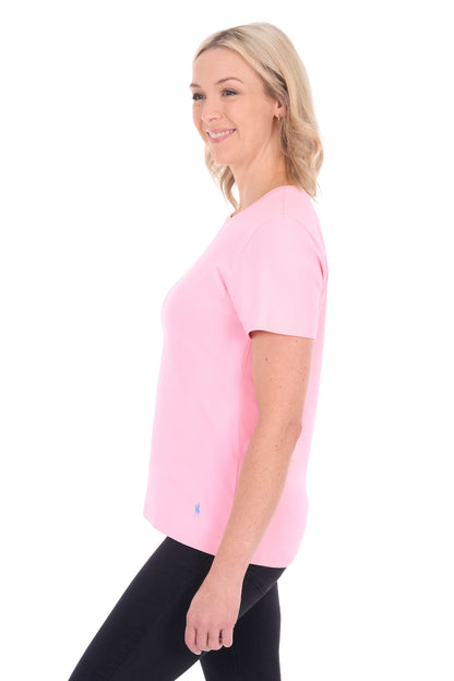 Thomas Cook Women’s Round Neck Classic Fit Tee -  Rose Pink