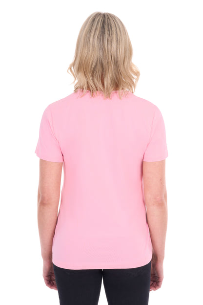 Thomas Cook Women’s Round Neck Classic Fit Tee -  Rose Pink