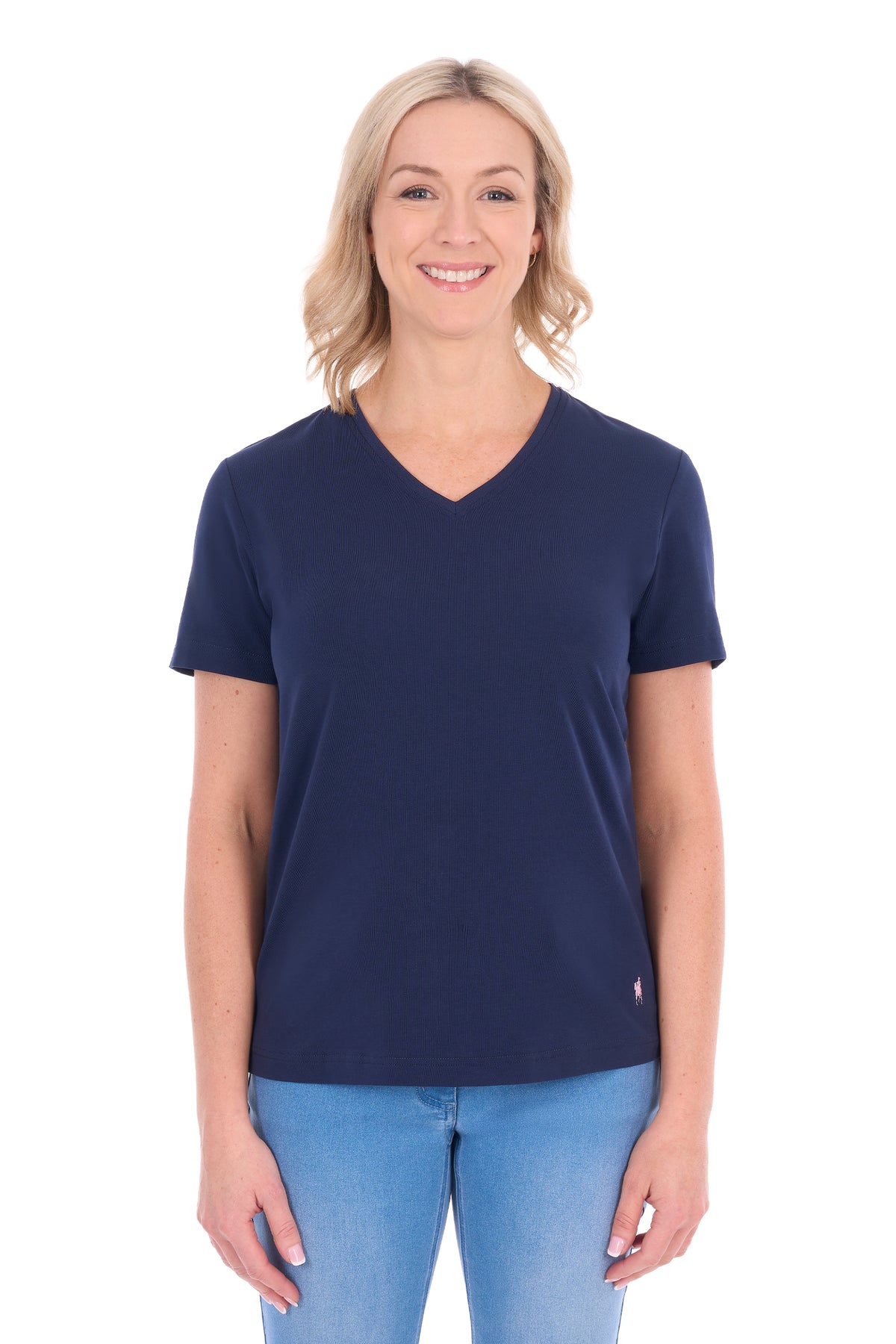 Thomas Cook Women’s V Neck Classic Fit Tee - Navy