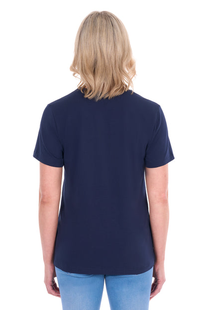 Thomas Cook Women’s V Neck Classic Fit Tee - Navy