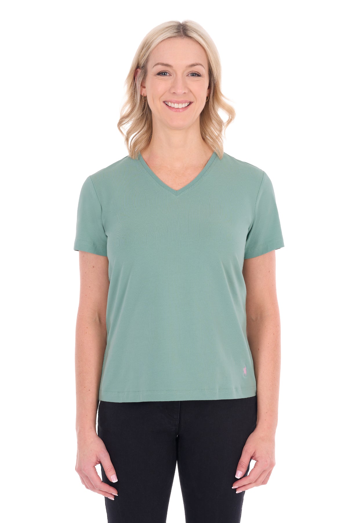 Thomas Cook Women’s V Neck Classic Fit Tee - Sage