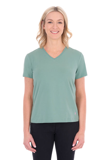 Thomas Cook Women’s V Neck Classic Fit Tee - Sage