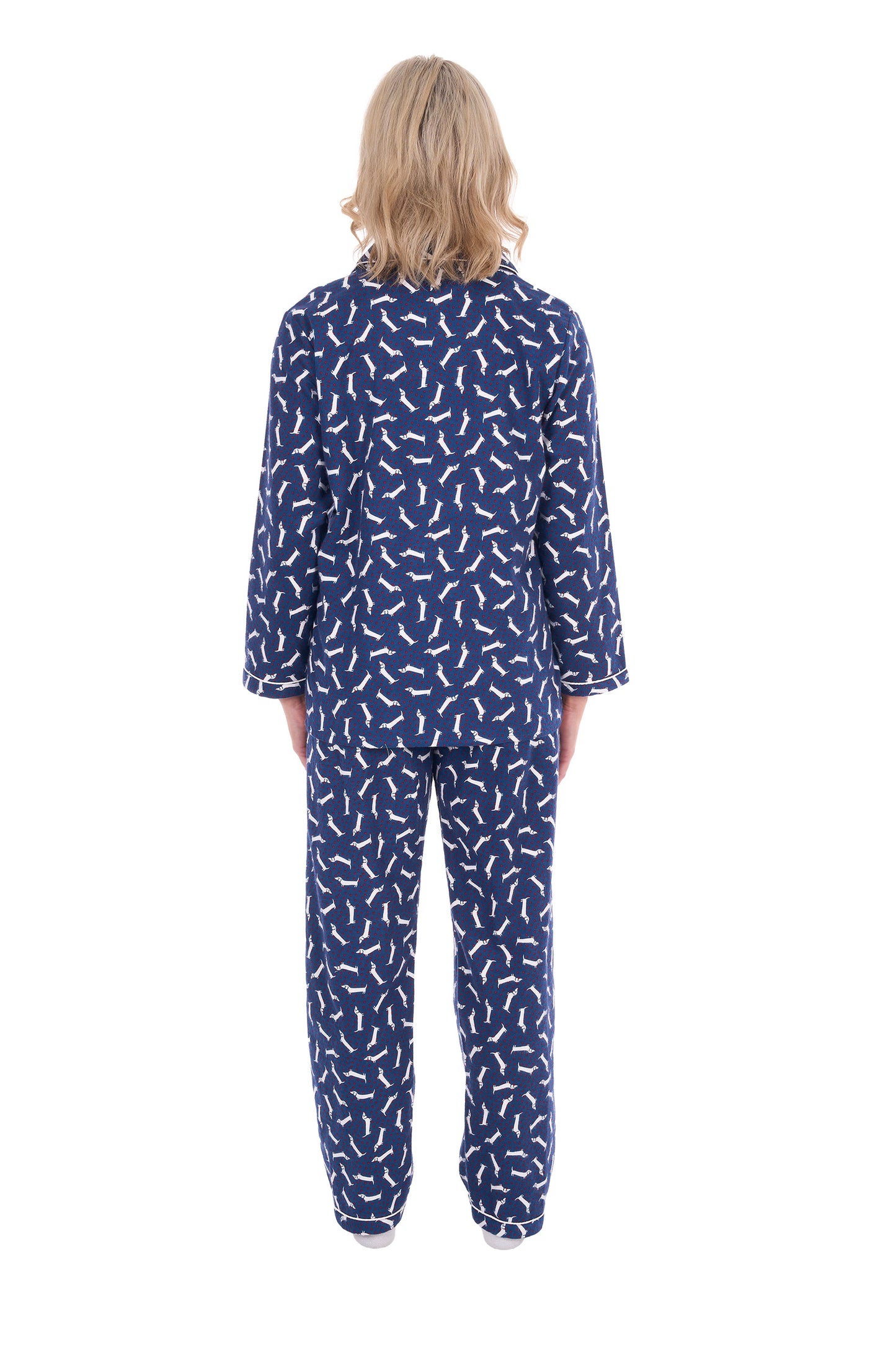 Thomas Cook Women’s Long Sleeve Pyjamas - Navy/White
