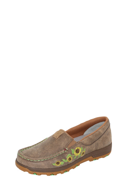 Twisted X Women's Sunflower Cellstretch Mocs Slip on - TCWXC0070