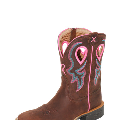 Twisted X Women’s 9” Pink Tech X®2 Zip Boot - TCWXTR019