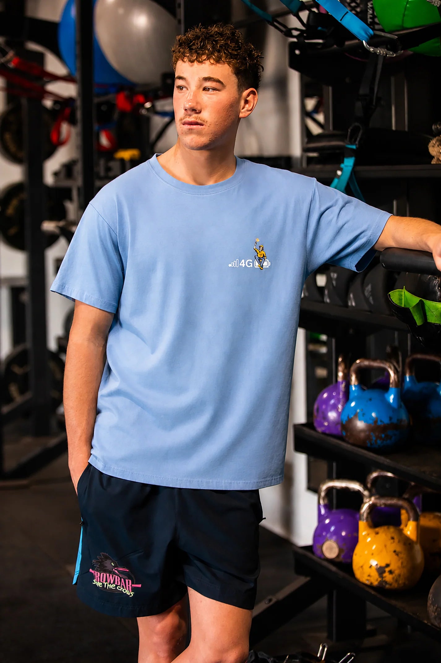 Crowbar Crow Trainer Short Navy| Heritage Blue| Pink