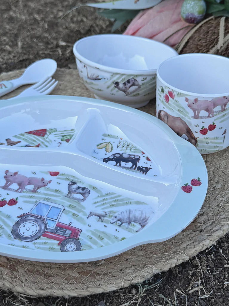 Little Windmill Clothing Co. "Farm Yard" 5 Piece Melamine Dinner Set (Copy)