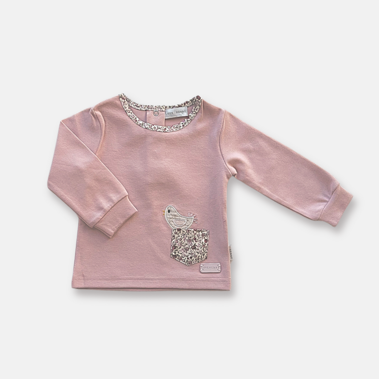 Love Henry Baby Girls Knit Top - Pocket Birdy