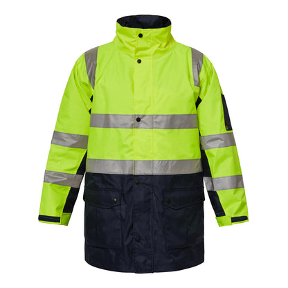 NCC Hi Vis Jacket with Tape - Yellow Navy