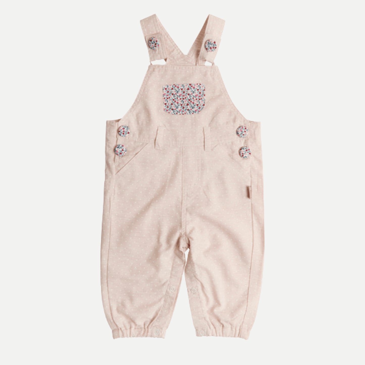 Love Henry Baby Girls Layla Dungaree - Pink Spot