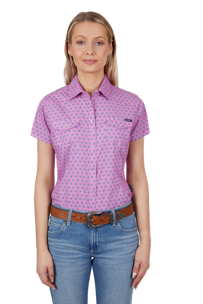 Wrangler Womens Carly Short Sleeve Shirt