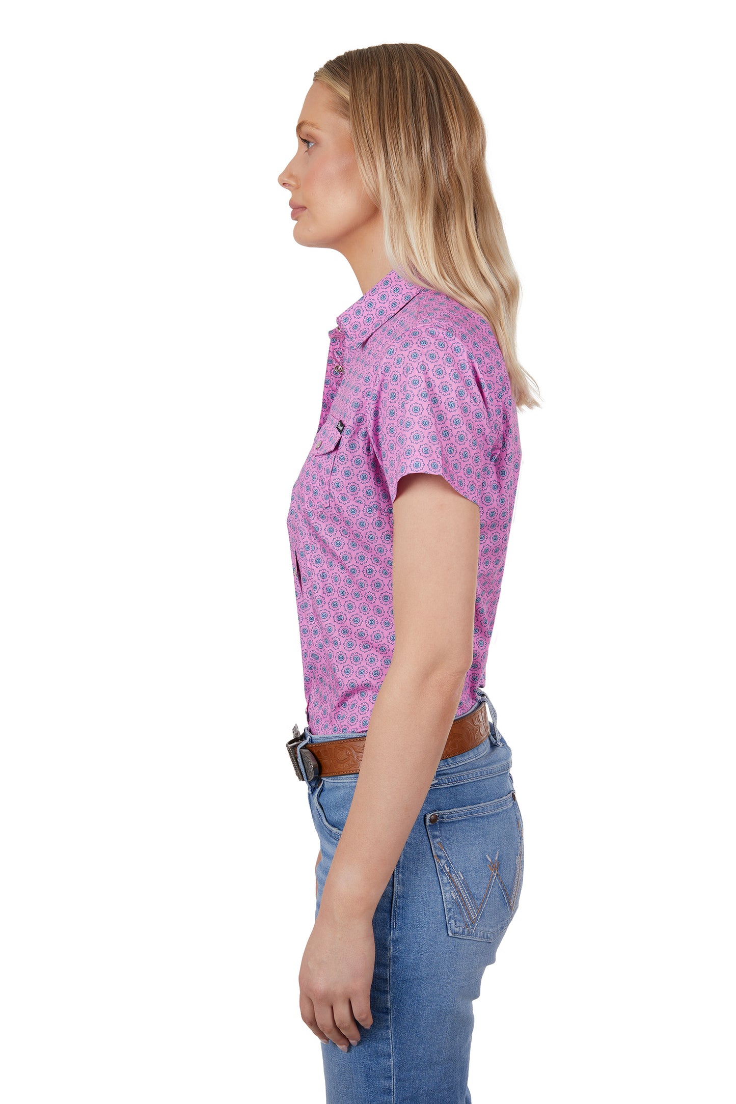 Wrangler Womens Carly Short Sleeve Shirt