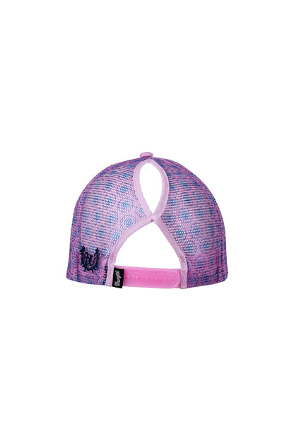 Wrangler Womens Krista High Profile Ponytail Trucker Cap