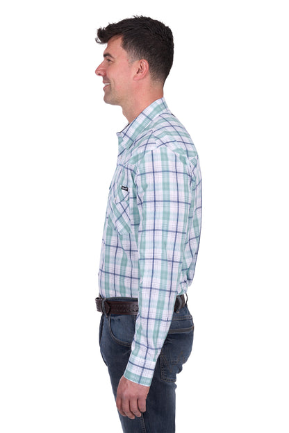 Wrangler Men’s Jacob Check Western Long Sleeve Shirt