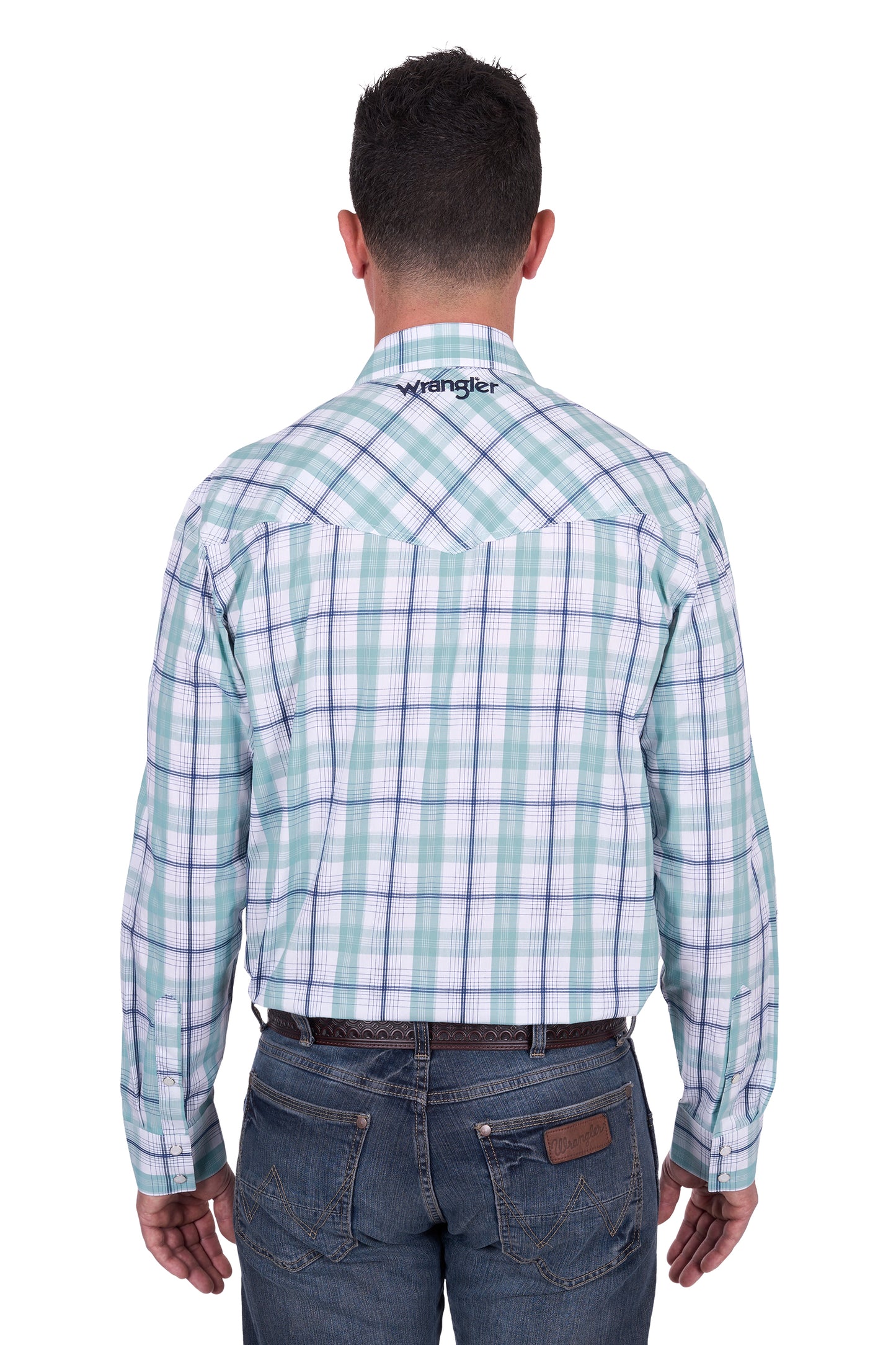 Wrangler Men’s Jacob Check Western Long Sleeve Shirt