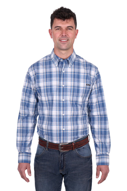 Wrangler Men’s Ranger Check Button Down Long Sleeve Shirt