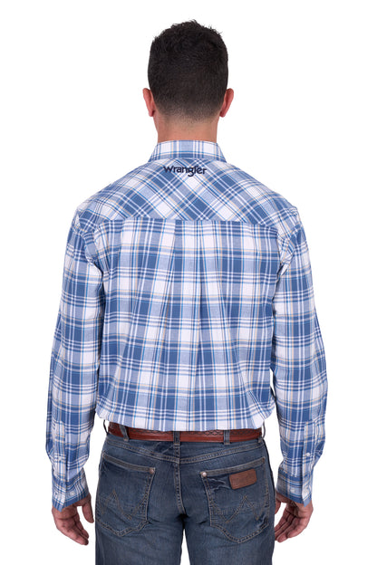 Wrangler Men’s Ranger Check Button Down Long Sleeve Shirt