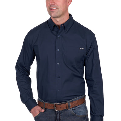 Wrangler Men’s Brad Button Down Long Sleeve Shirt