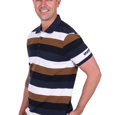 Wrangler Men’s Walter 1-Pocket Short Sleeve Polo
