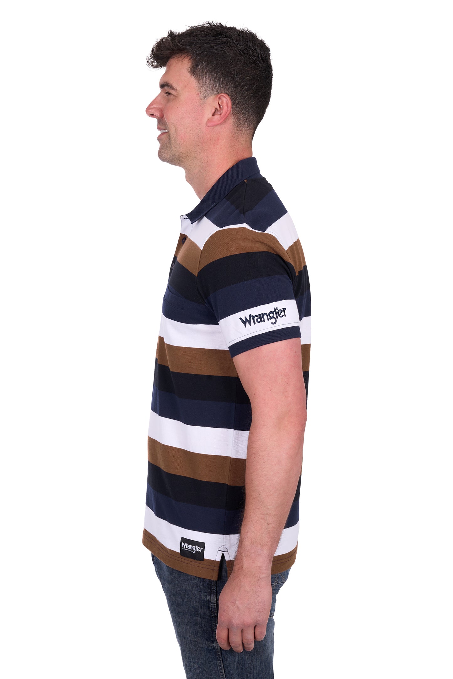 Wrangler Men’s Walter 1-Pocket Short Sleeve Polo