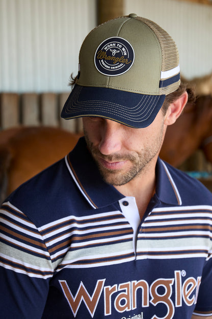 Wrangler Merlin 6 Panel Trucker Cap