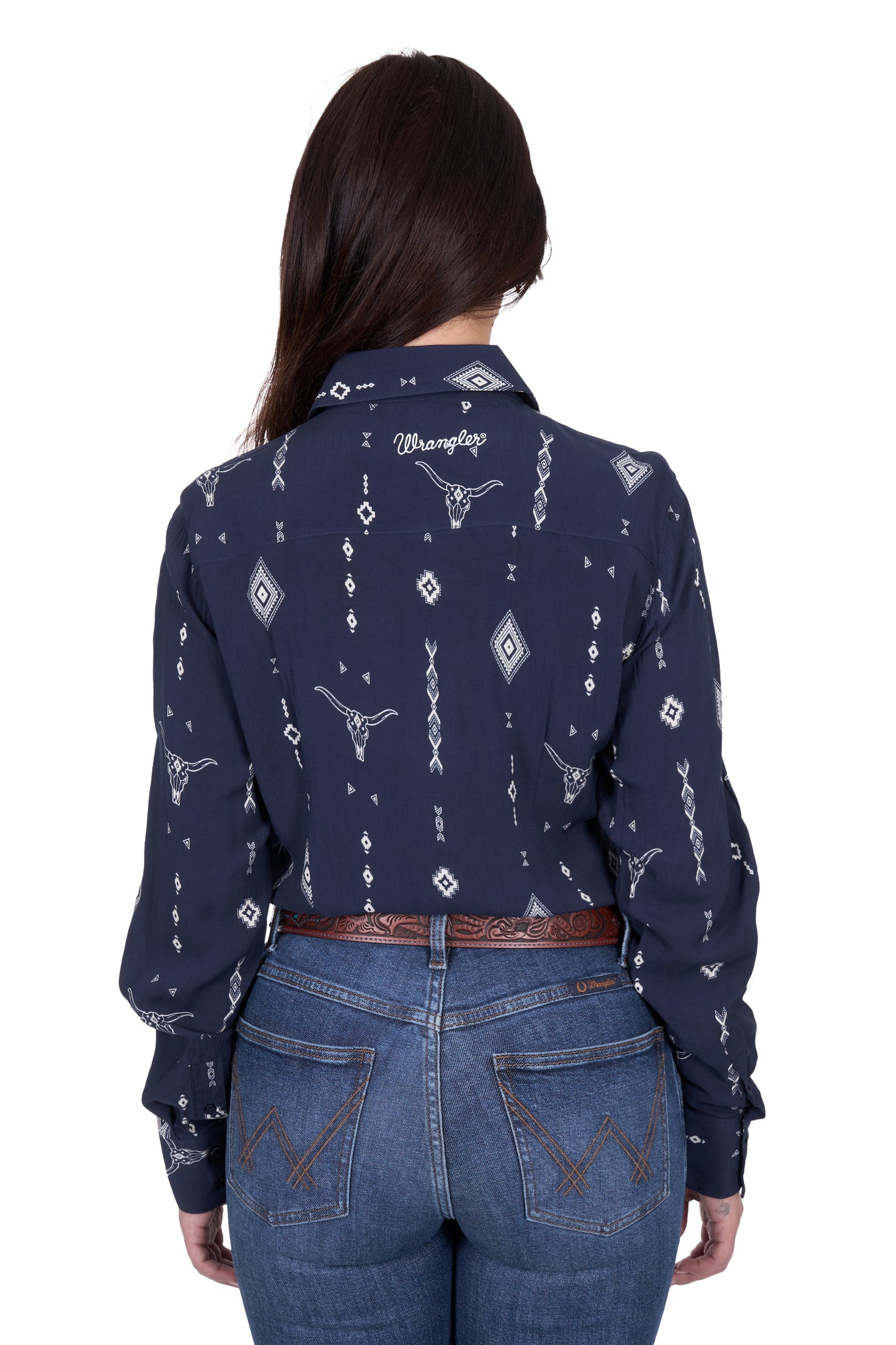 Wrangler Women’s Austin Print Long Sleeve Shirt