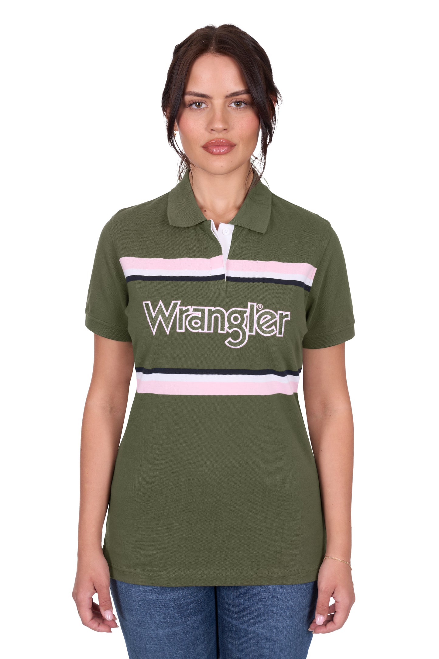 Wrangler Women’s Hallie Short Sleeve Polo