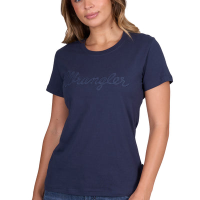 Wrangler Women’s Texas Short Sleeve Tee - Navy
