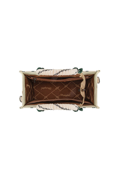 Wrangler Southwestern Rope Handle Bag - Beige