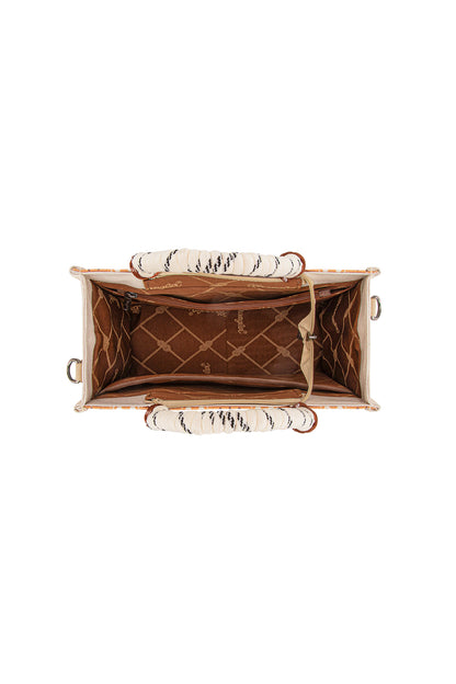 Wrangler Southwestern Rope Handle Bag - Mocha