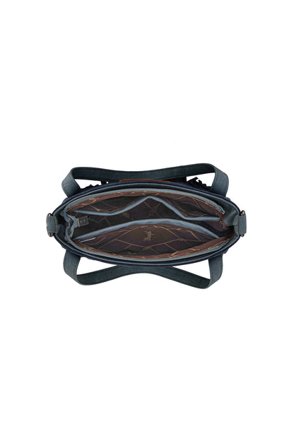 Wrangler Southwestern Two Tone Fringe Bag - Navy