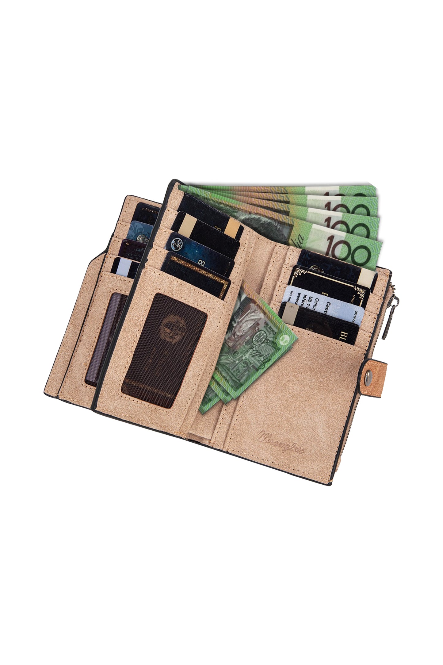 Wrangler South Western W Stitch Wallet - Camel