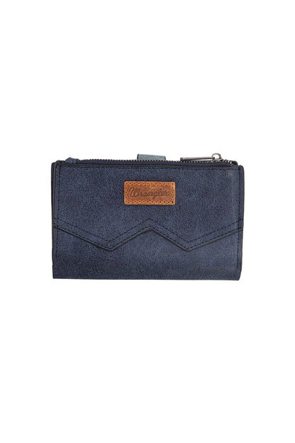Wrangler South Western W Stitch Wallet - Navy