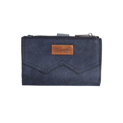 Wrangler South Western W Stitch Wallet - Navy