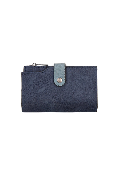 Wrangler South Western W Stitch Wallet - Navy