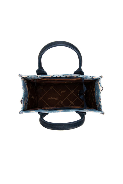 Wrangler South Western Macy Aztec Crossbody Bag - Blue