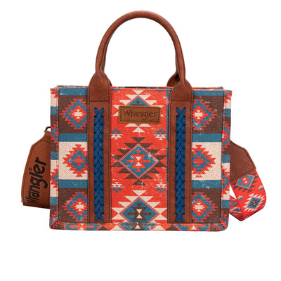 Wrangler South Western Macy Aztec Crossbody Bag - Coral