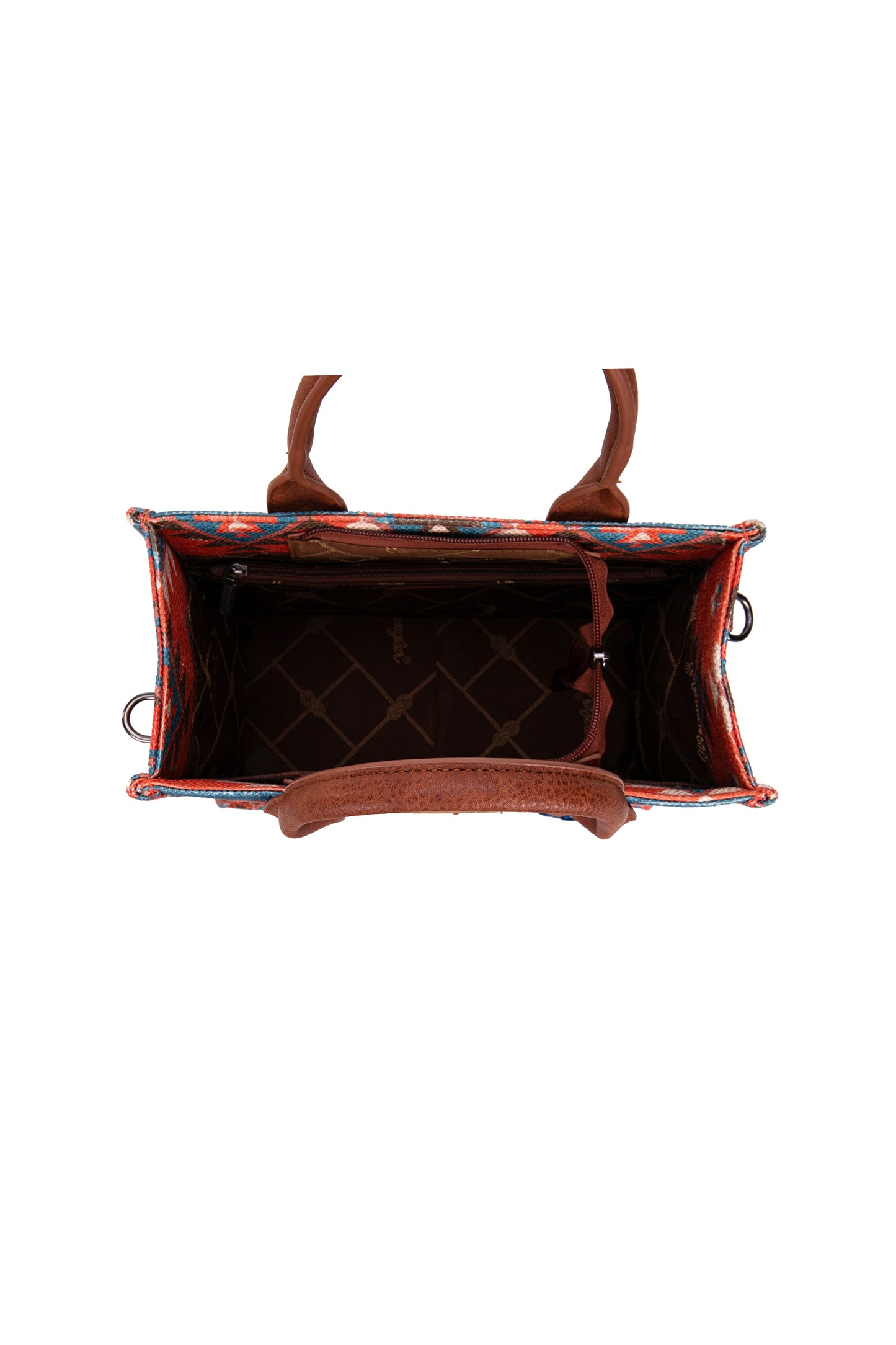 Wrangler South Western Macy Aztec Crossbody Bag - Coral